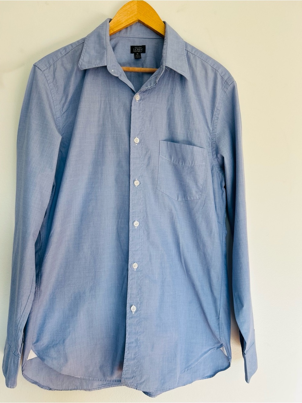 J. Crew Men's Light Blue Button-Down Shirt